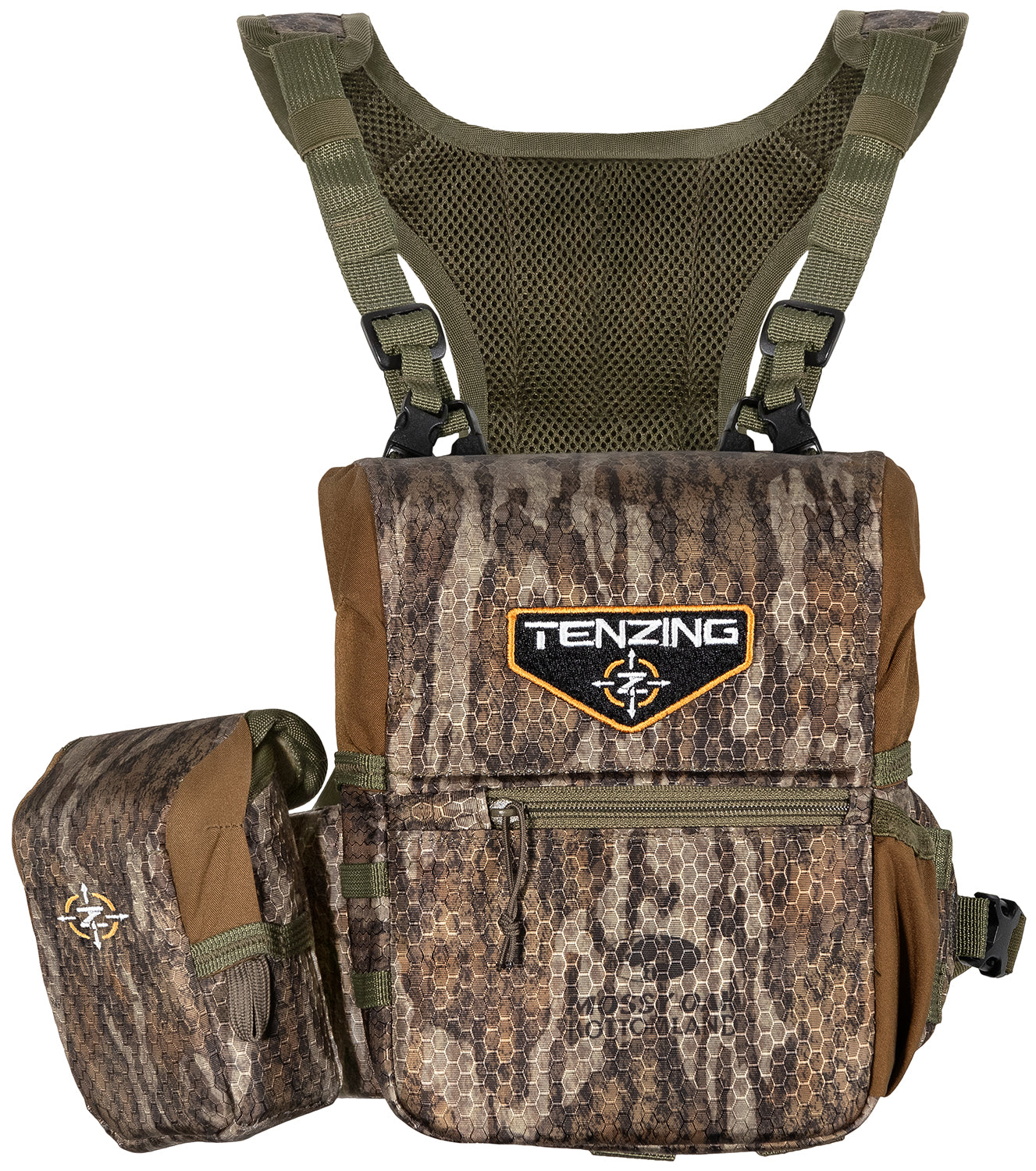 Tenzing TZGBHMOMD Medium Mossy Oak Bottomland Binocular Harness Magnetic Closure