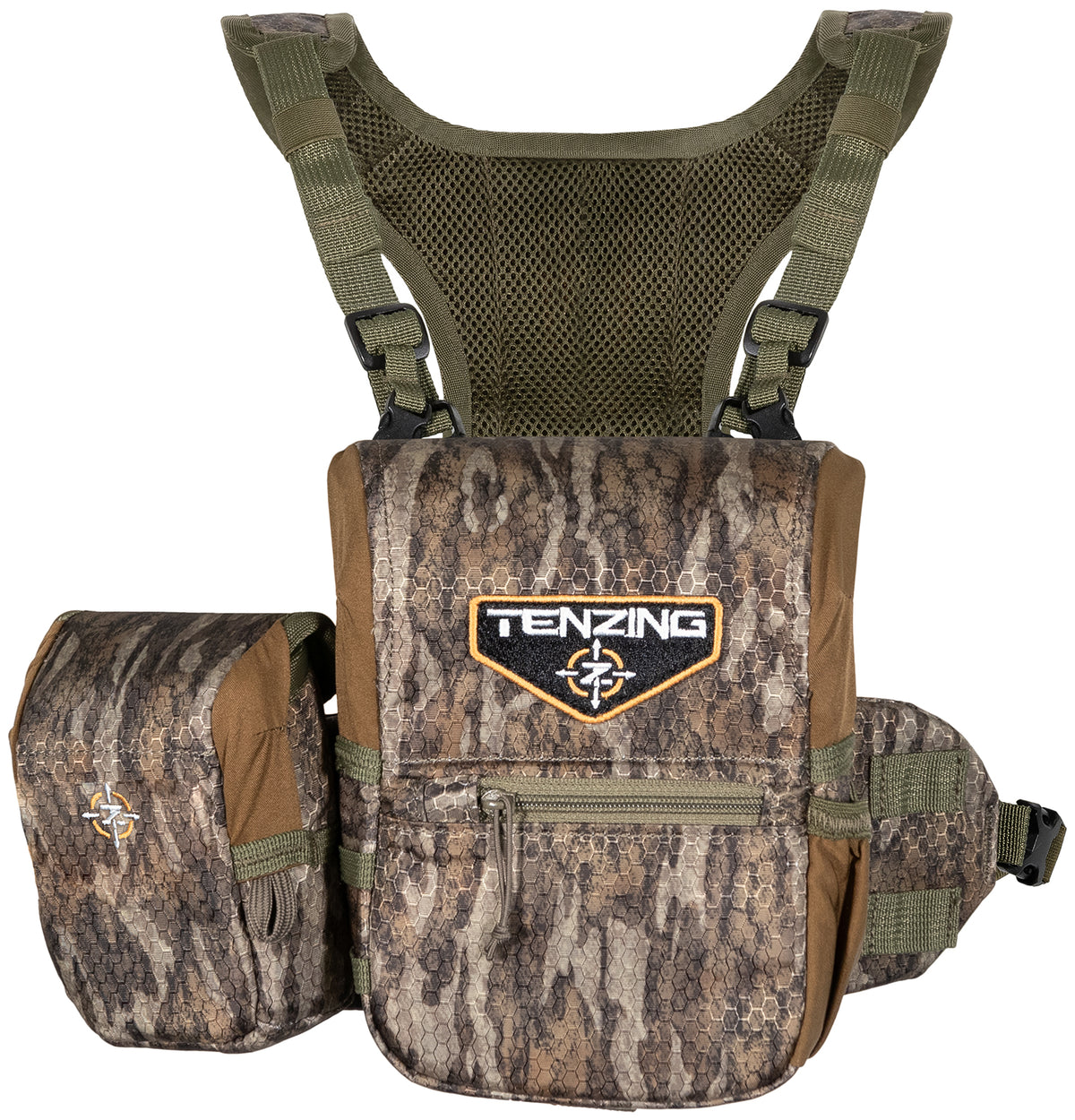 Tenzing TZGBHMOSM Small Mossy Oak Bottomland Binocular Harness Magnetic Closure