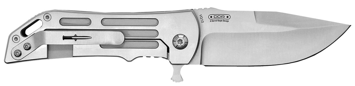 Camillus 19643 Dominator II 3" Folding Drop Point Plain Titanium Bonded Stainless Steel Blade, Carbon Fiber/SS Handle with Pocket Clip