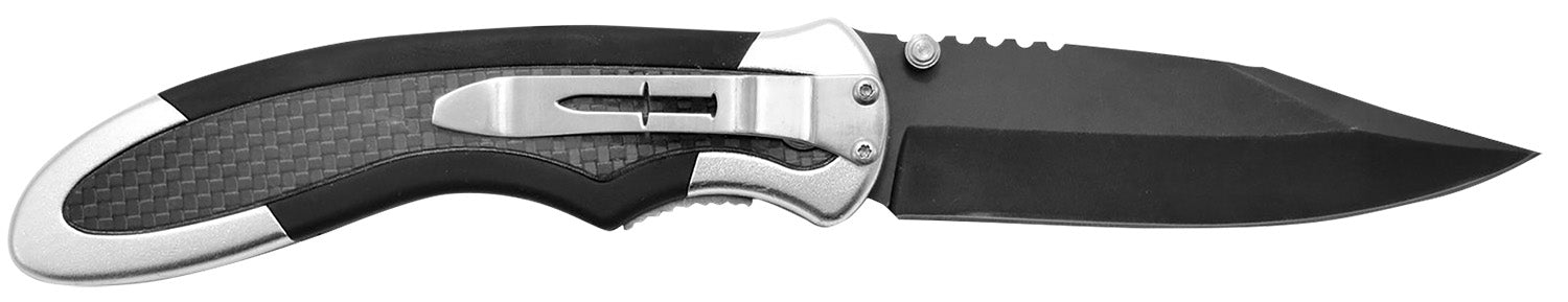 Camillus 19079 Chameleon 3.50" Folding Plain Drop Point Carbonitride Titanium AUS-8A Steel Blade, Carbon Fiber/Aluminum Handle