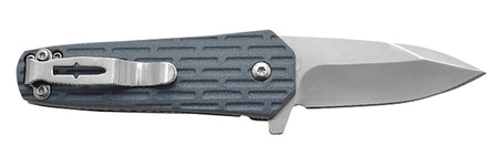 Camillus 19399 Wedge 2.25" Folding Plain Spear Point Silver Carbonitride Titanium 420 Steel Blade, Blue GFN Handle