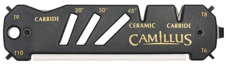 Camillus 19224 Glide All-In-One Knife, Hook & Shear Sharpener with T-Drivers, Black
