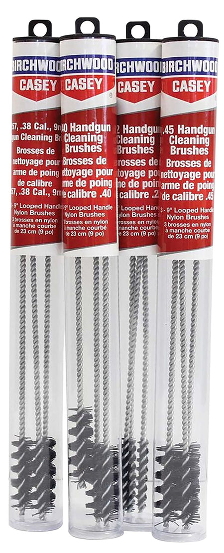 Birchwood Casey 41210 Handgun Looped Cleaning Brush 9mm/38/357/380 9 Inch Nylon 3-Pack