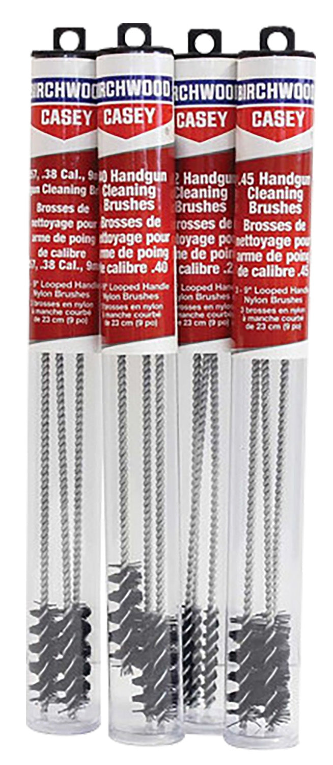 Birchwood Casey 41212 Handgun Looped Cleaning Brush 45 Cal 9 Inch Nylon 3-Pack