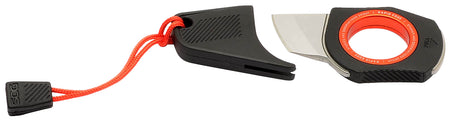 S.O.G Rapid Rescue Seatbelt Cutter and Glass Breaker Tool Black/Red GRN Grip with Aluminum Pull-Ring Blister Pack