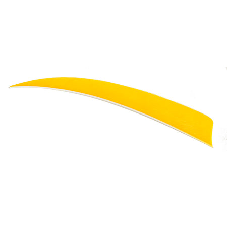 Trueflight Shield Cut Feathers 5 Inch Yellow Right Wing 100 Count