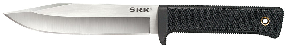 Cold Steel SRK Survival Rescue Knife 6" Fixed Clip Point 3-V Steel Blade, Black Textured Kray-Ex Handle