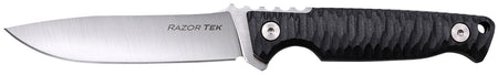 Cold Steel Razor Tek EDC 4" Fixed Clip Point Plain Satin 4116 Krupp SS Blade w/ Black Textured Scales