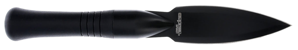 Cold Steel Spirit Spear Head Fixed Knife 4.25" Spear Point Black 420 Stainless Steel Blade, 4" Handle