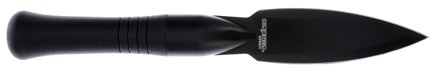 Cold Steel Spirit Spear Head Fixed Knife 4.25" Spear Point Black 420 Stainless Steel Blade, 4" Handle