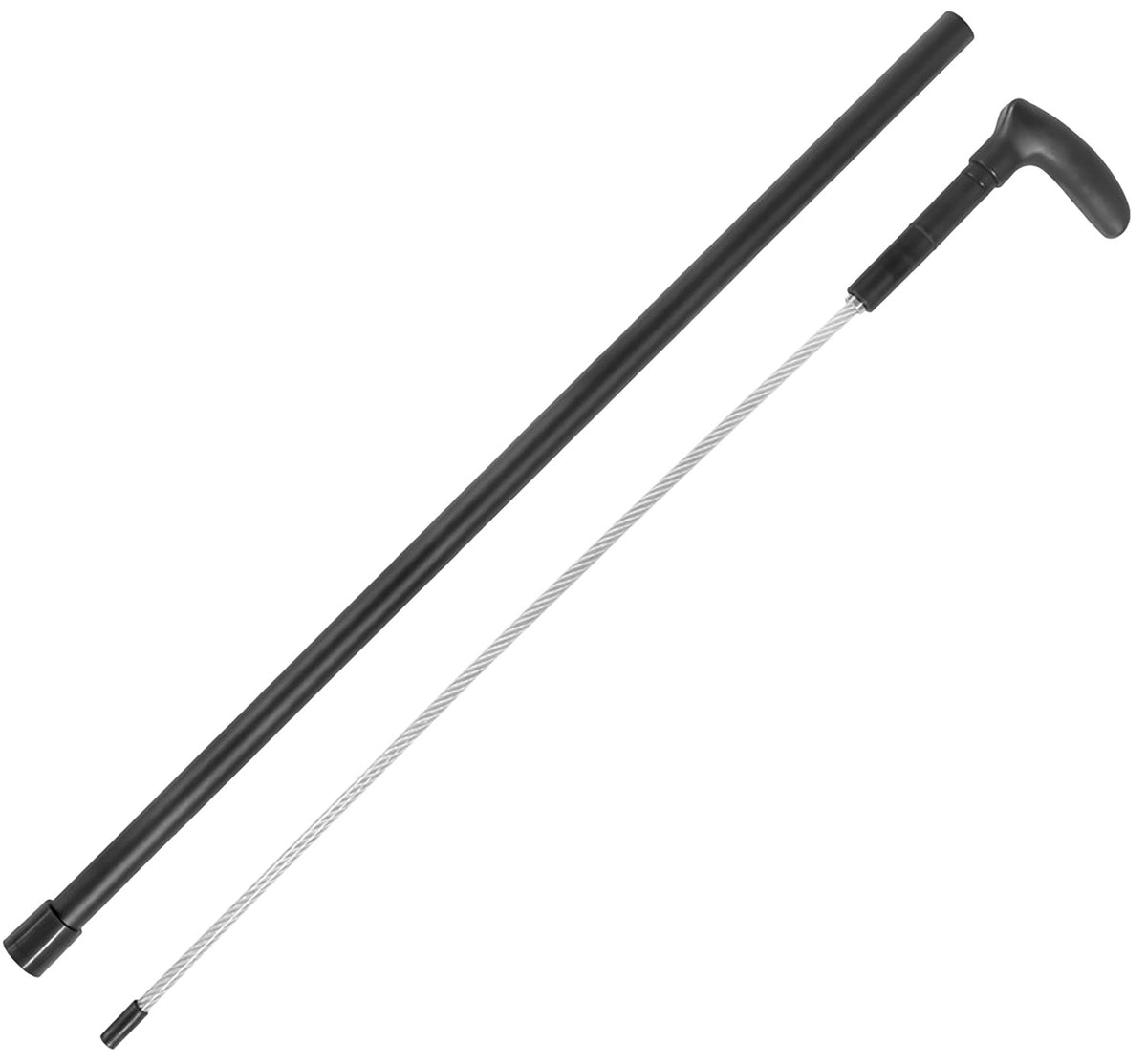 Cold Steel CSCN38CBL 32" Cable Whip Cane Black Carbon w/Zinc Plated Steel Cable