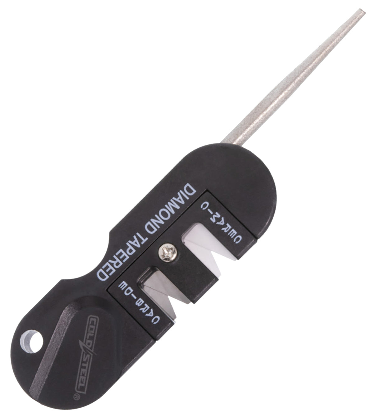 Cold Steel CSKS31SCDR 3-In-1 Coarse/Fine Knife Sharpener with Retractable Diamond Serration Rod