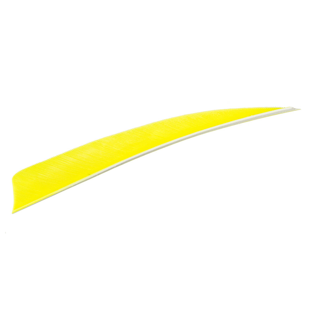 Trueflight Shield Cut Feathers 5 Inch Chartreuse Left Wing 100 Count
