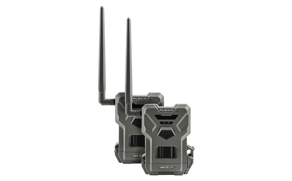 Spypoint FLEX-M Twin Pack Two-Camera Bundle Cellular Dual SIM Coverage
