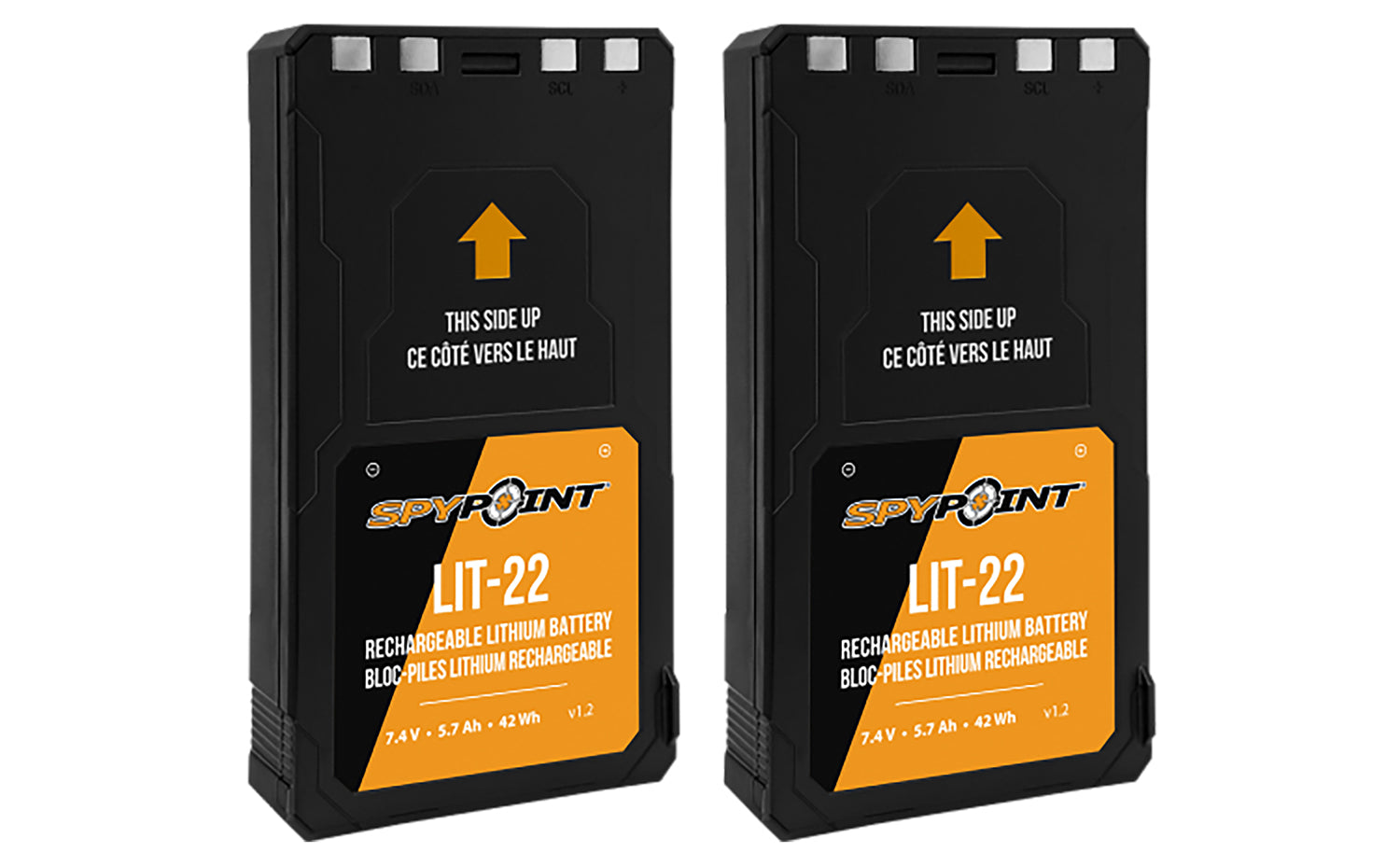 Spypoint LIT-22 Rechargeable Battery 2-Pack for SPYPOINT FLEX 7.4V