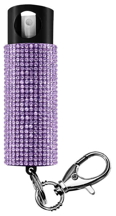 Skyline Guard Dog Bling-It-On 18% OC Pepper Spray UV Dye Lavender Keychain 0.50 oz