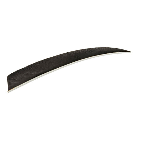 Trueflight Shield Cut Feathers 5 Inch Black Left Wing 100 Count