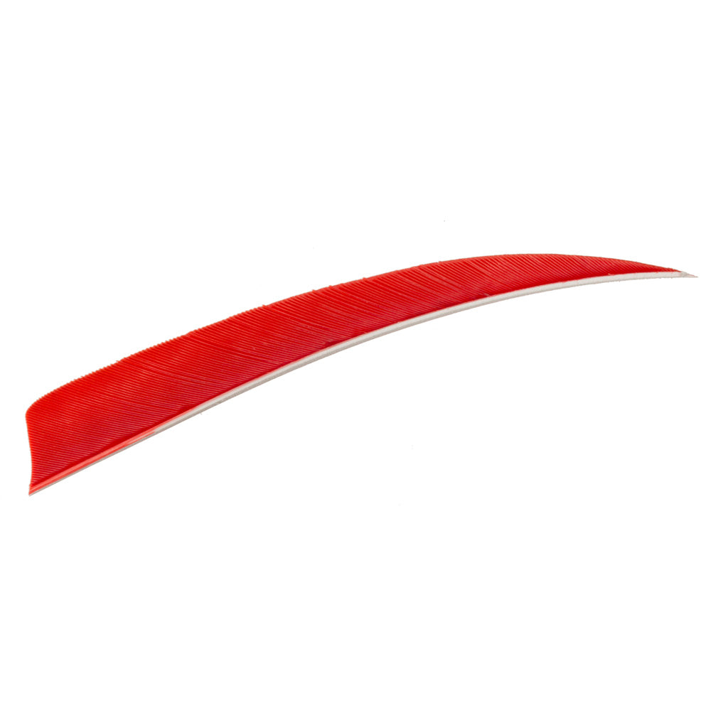 Trueflight Shield Cut Feathers 5 Inch Red Left Wing 100 Count