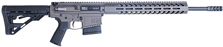 HM Defense HM1065 Avenger 6.5 Creedmoor 10+1 20" Black Cerakote Match Grade Barrel, Tungsten Gray Cerakote 14" Picatinny Rail Aluminum Receiver, Black Synthetic Mil-Spec HM Stock, Black Polymer Grip