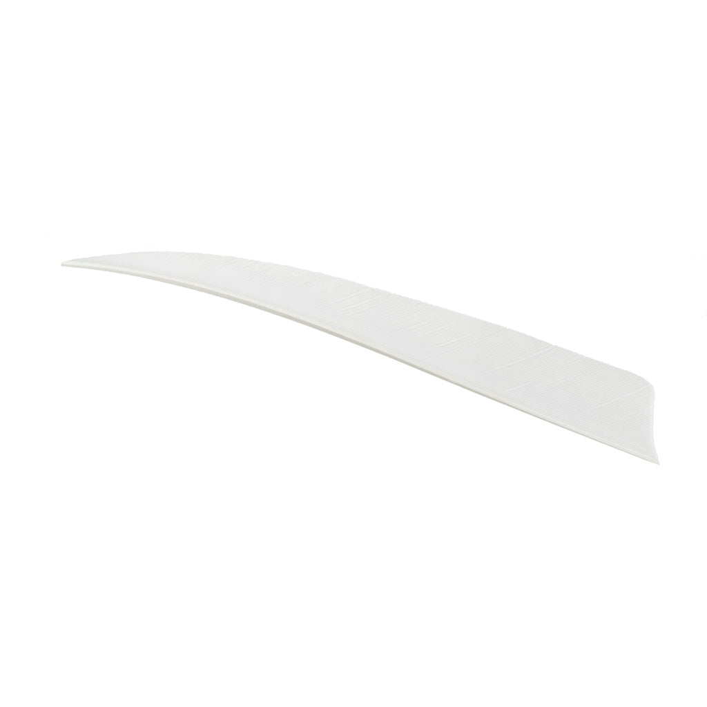 Trueflight Shield Cut Feathers 4 Inch White Right Wing 100 Count