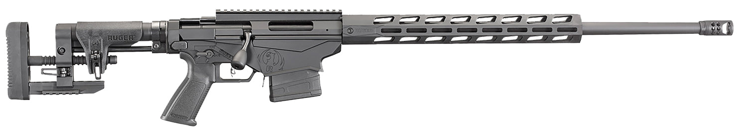Ruger 18048 Precision 6.5 Creedmoor 10+1 20" Black Threaded Barrel, Black Picatinny Rail Aluminum Receiver, Precision MSR Synthetic Stock, Black Polymer Grip
