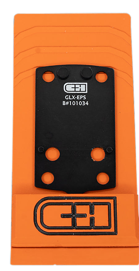 C&H Precision GLXEPS V4 Holosun EPS Pattern Footprint MIL/LEO Adapter Plate Black Anodized
