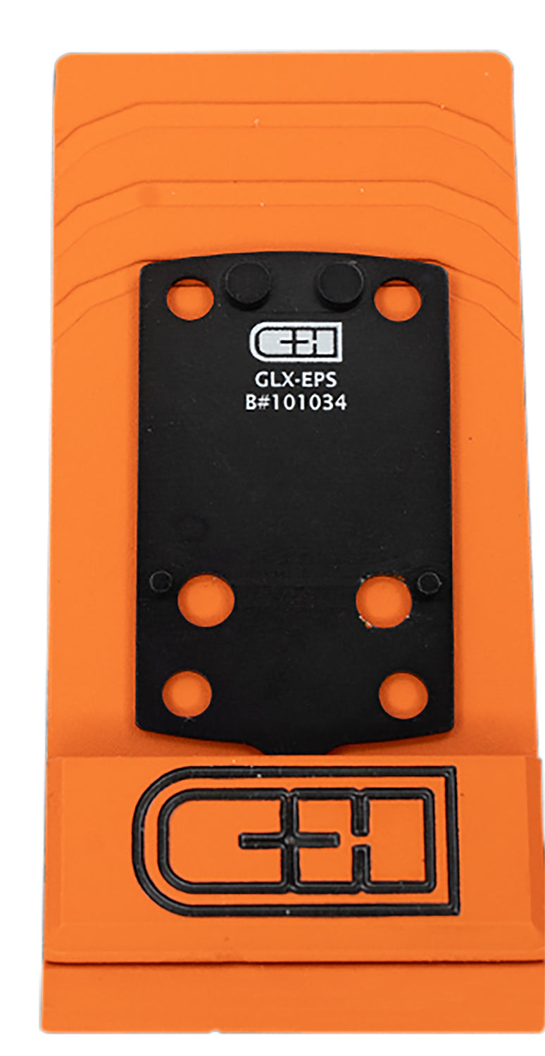 C&H Precision GLXEPS V4 Holosun EPS Pattern Footprint MIL/LEO Adapter Plate Black Anodized