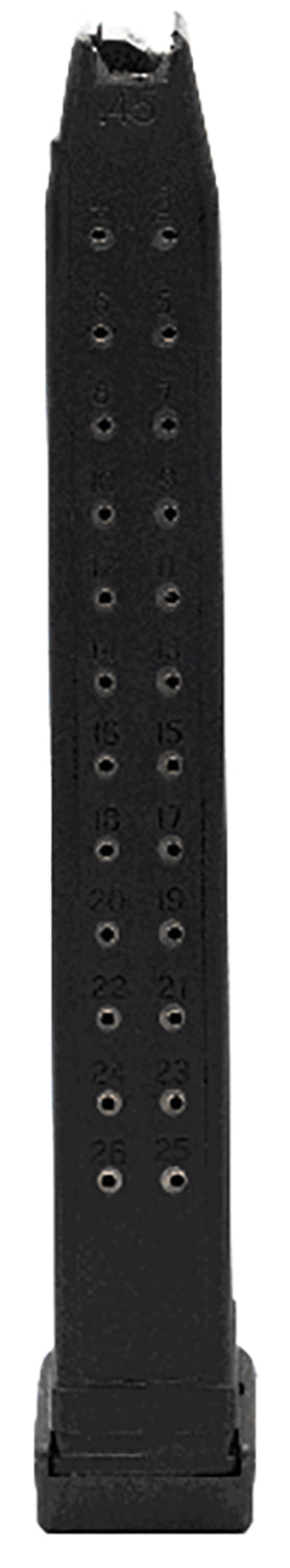 KCI USA KCIMZ013 26rd .45 ACP Handgun Magazine for Glock 21/21SF/30/30SF/36/41 Black Hardened Steel/Polymer