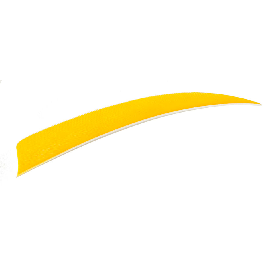 Trueflight Yellow LW Shield Cut Feathers 4 inch 100-Pack
