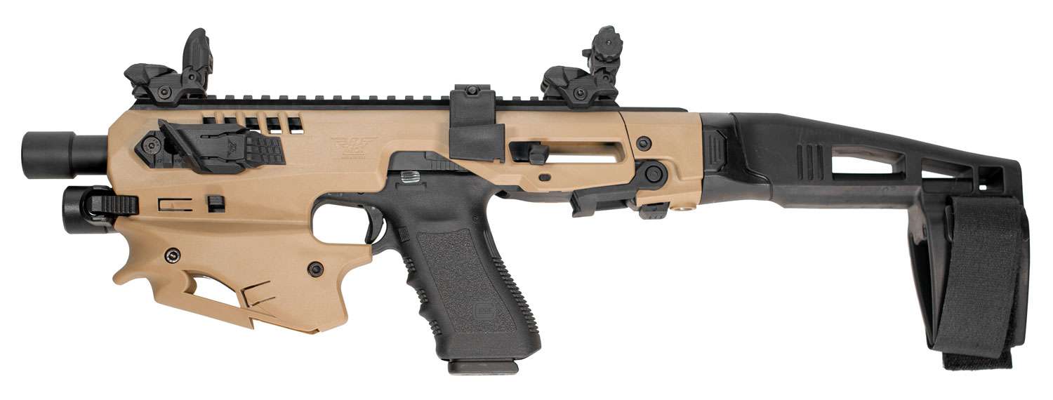 CAA Micro Conversion Kit for Glock 20/21 Tan/FDE Advanced with Long Stabilizer