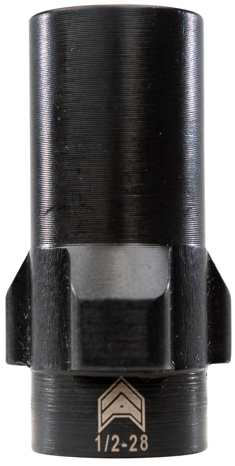 Angstadt Arms 9mm Tri-Lug QD Muzzle Adapter Black Nitride Hardened Steel 1/2x28 1.42" OAL