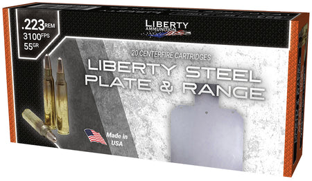 Liberty Ammunition Steel Plate & Range Frangible Round Nose 55 Grain .223 Remington 3100 fps 691835575292