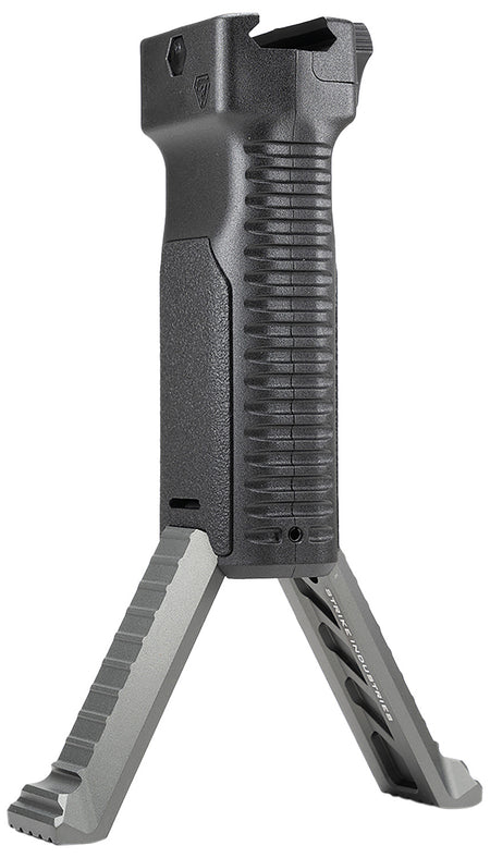 Strike Industries AR Bipod Grip Aluminum Legs Quick Detach Gray