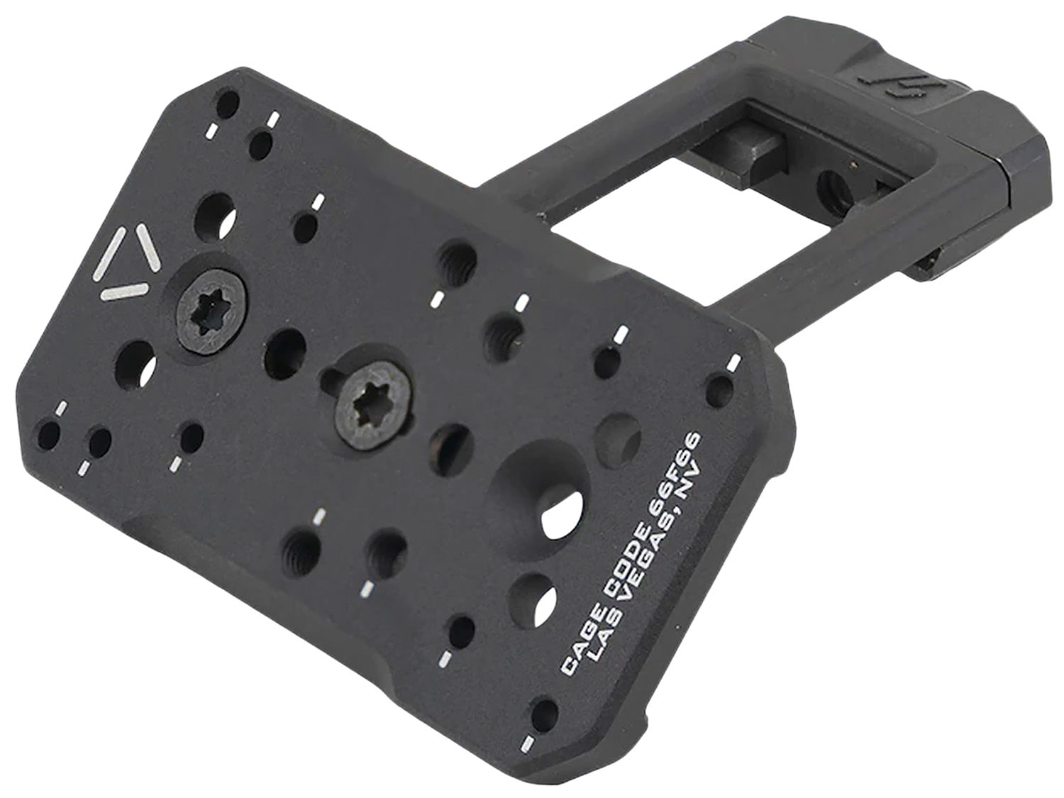 Strike Industries Ambush 45 Degree Optic Mount AMBUSHOM45 Black Anodized Dual Mounting Plate