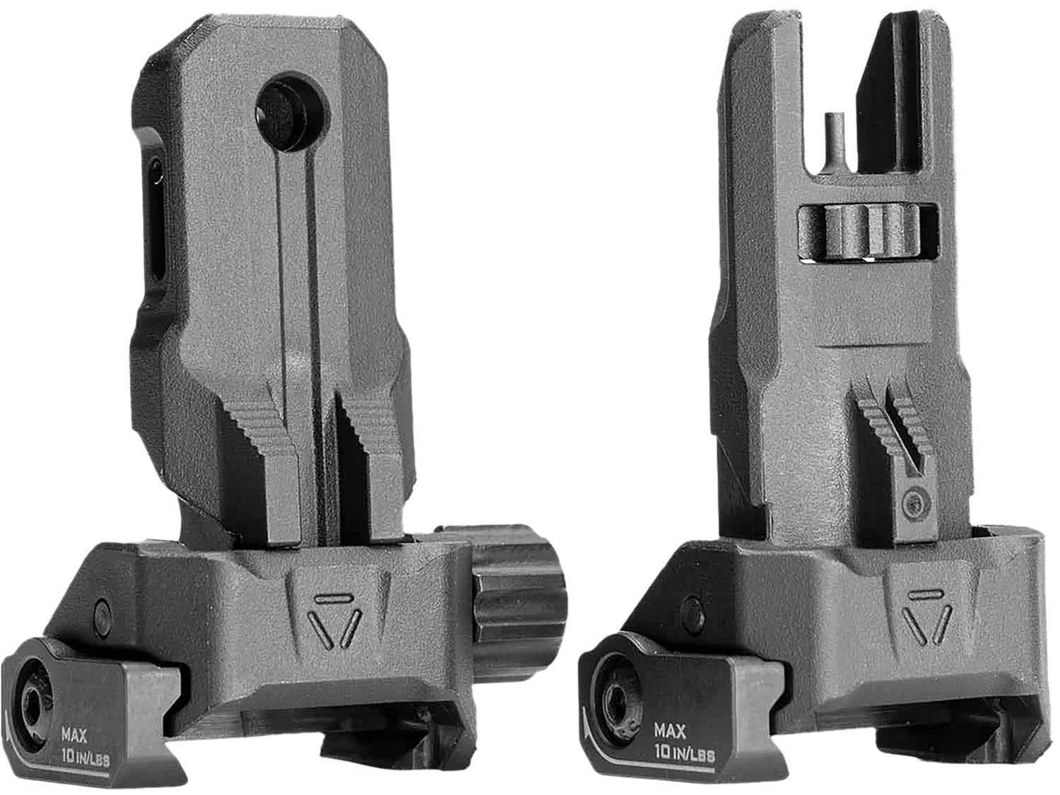 Strike Industries SPBUS Low-Profile Polymer BUIS Flip-Up Sights for AR Platform