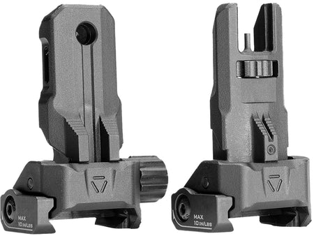 Strike Industries SPBUS Low-Profile Polymer BUIS Flip-Up Sights for AR Platform