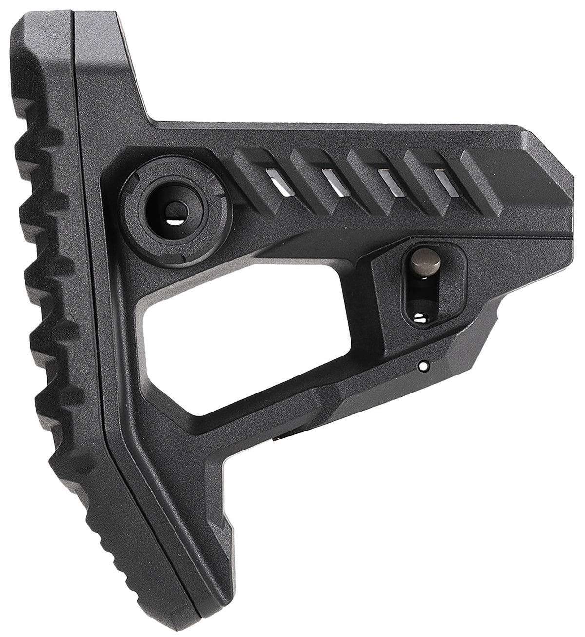 Strike Industries Black SI Polymer Extreme Pit Stock 4-Position Adjustable Anti-Slip Buttpad 3.87"