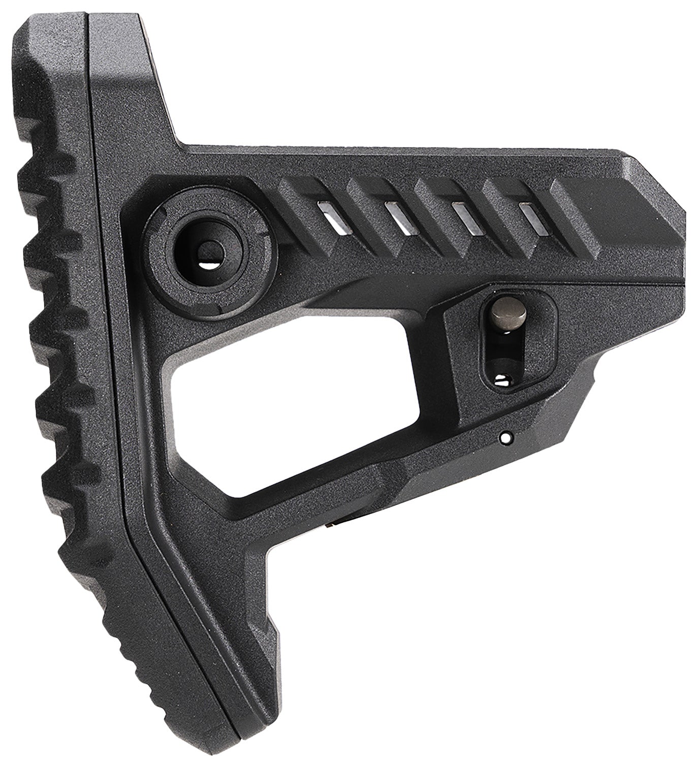 Strike Industries Black SI Polymer Extreme Pit Stock 4-Position Adjustable Anti-Slip Buttpad 3.87"