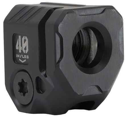 Strike Industries MCQUAD Threaded Barrel Compensator Black S45C Steel 9mm/357 SIG