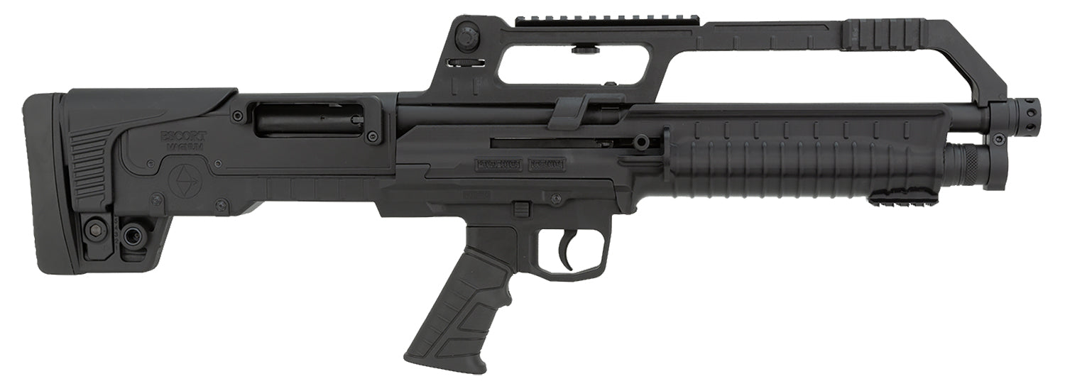 Escort HEBA20180001 BullTac SA 20 Gauge Semi-Auto 3" 5+1 18" Black Stainless Steel Barrel, Black Aluminum/Polymer Receiver w/Picatinny Rail, Black Bullpup Synthetic Stock, Black Grip