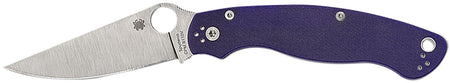 Spyderco Military 2 C36GPDBL2 4" Plain Satin CPM S30V Stainless Blade Dark Blue G10 Handle Folding Knife