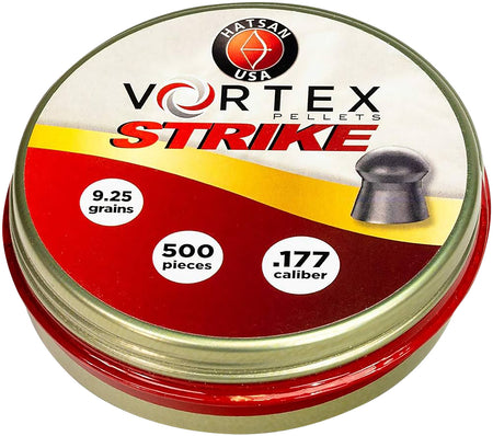 Hatsan Vortex Strike .177 Caliber Lead Domed Airgun Pellets 500-Pack