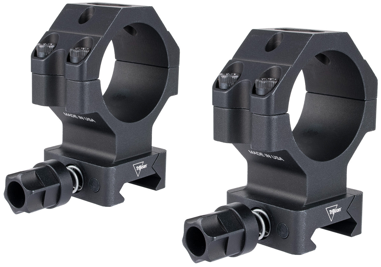 Trijicon AC22067 30mm Extra High Matte Black Q-LOC Scope Ring Mounts