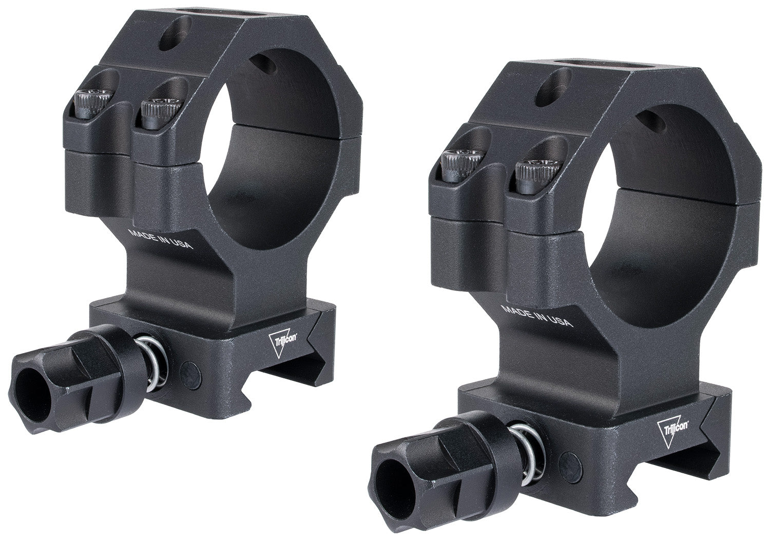 Trijicon AC22071 34mm Extra High Matte Black Q-LOC Scope Ring Mounts