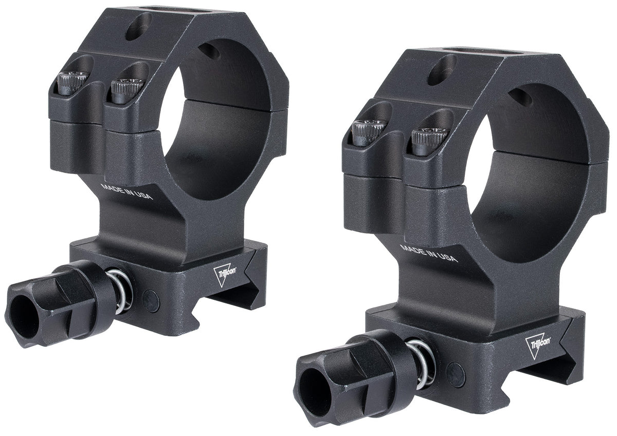 Trijicon AC22075 35mm Extra High Matte Black Q-LOC Scope Ring Mounts