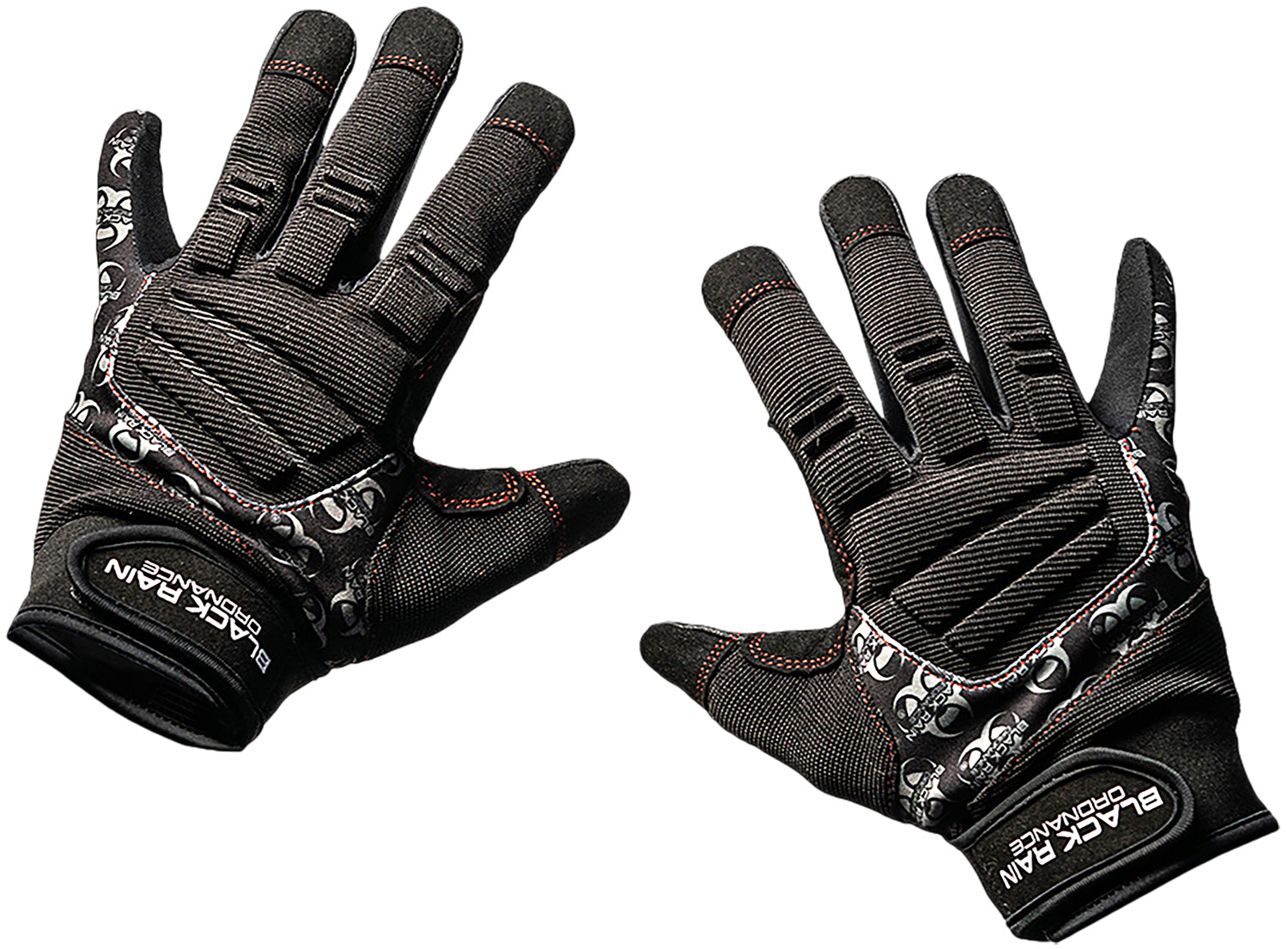 Black Rain Ordnance TACTGLOVEBLK/GRYXL Tactical Gloves XL Black Gray Velcro