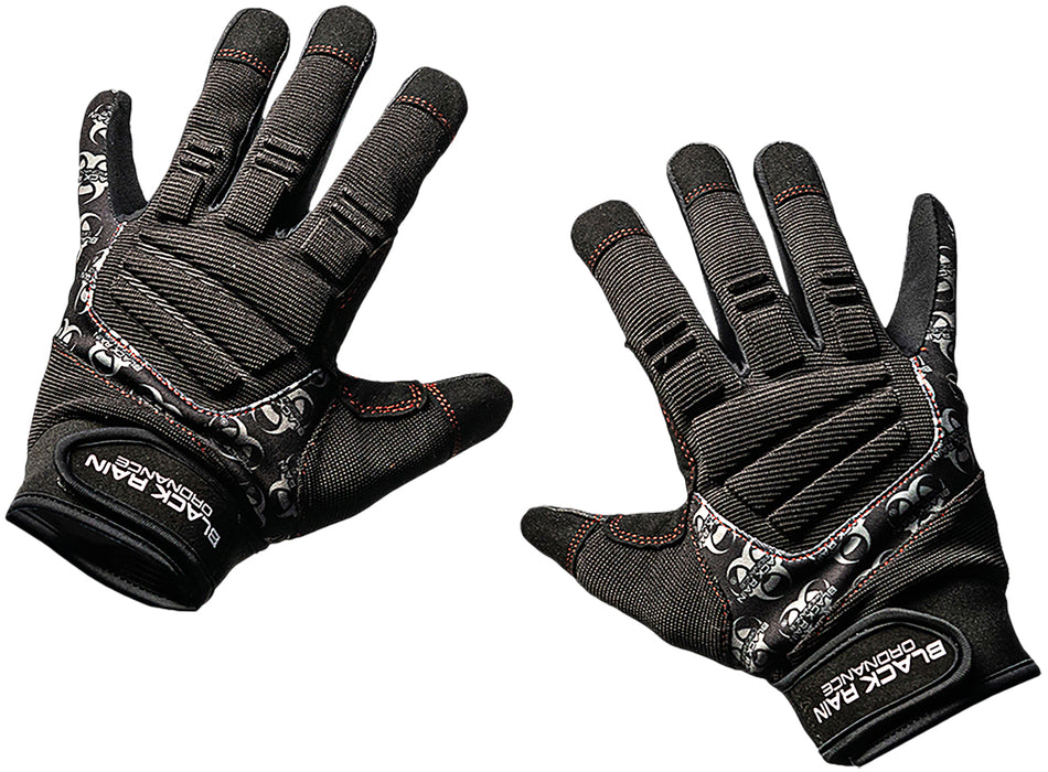 Black Rain Ordnance TACTGLOVEBLK/GRYXL Tactical Gloves XL Black Gray Velcro