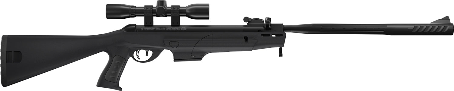 Crosman CMD7SXS Mag-Fire Diamondback .177 Cal Break Barrel Air Rifle Quiet Fire Sound Suppression