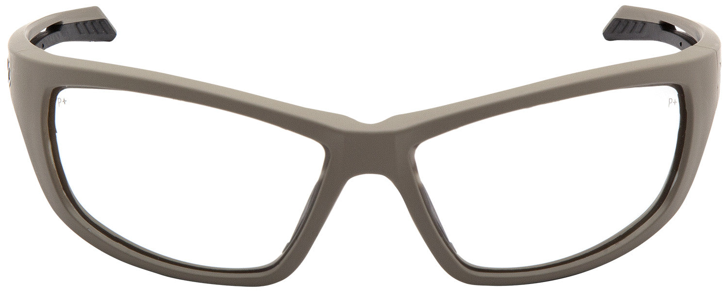 Pyramex Howitzer Glasses VGST1310T Tan Frame with Clear Anti-Fog Lens