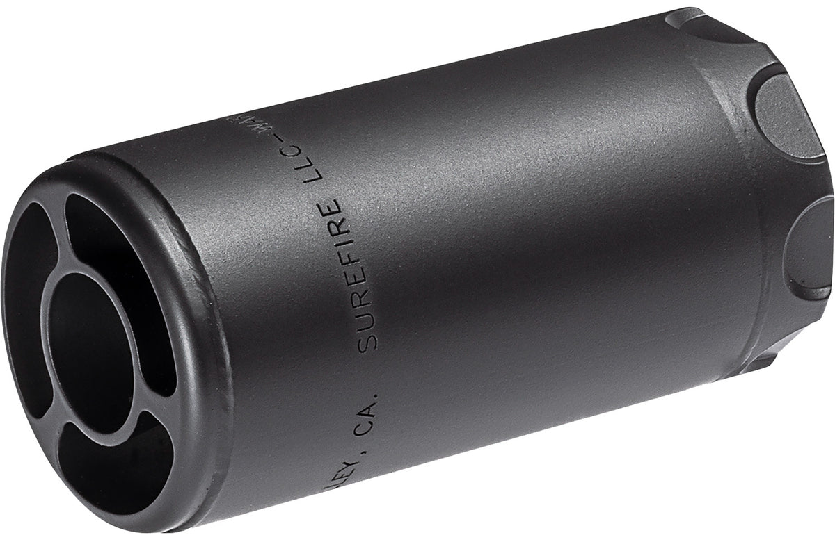 SureFire WARDEN1/2-28-BK 5.56/7.62mm Linear Blast Regulator 1/2x28 Black Cerakote Stainless